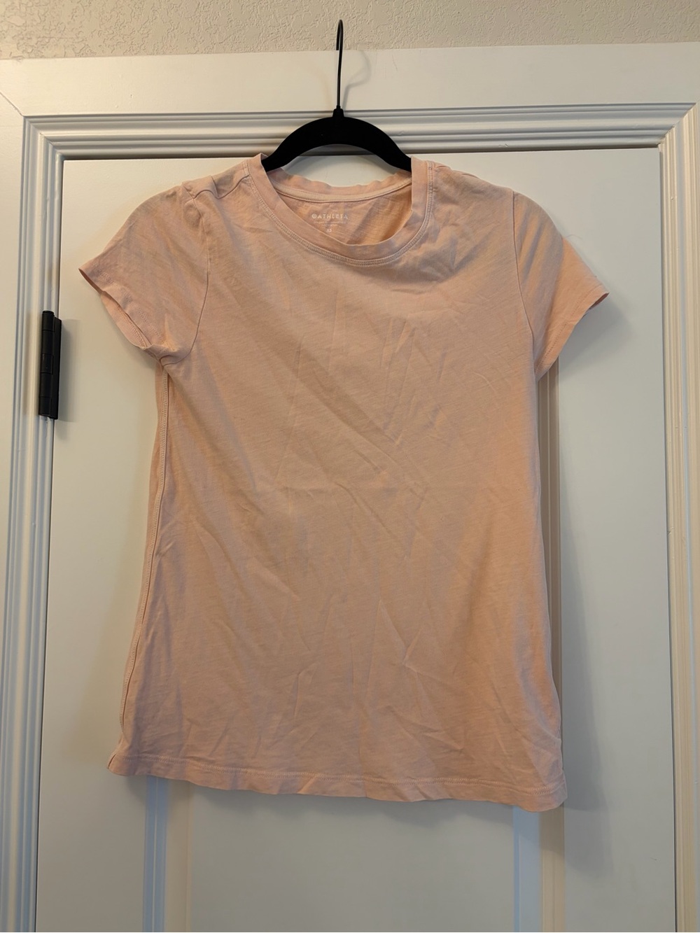 Athleta Pale Pink Crewneck Short Sleeve Tee